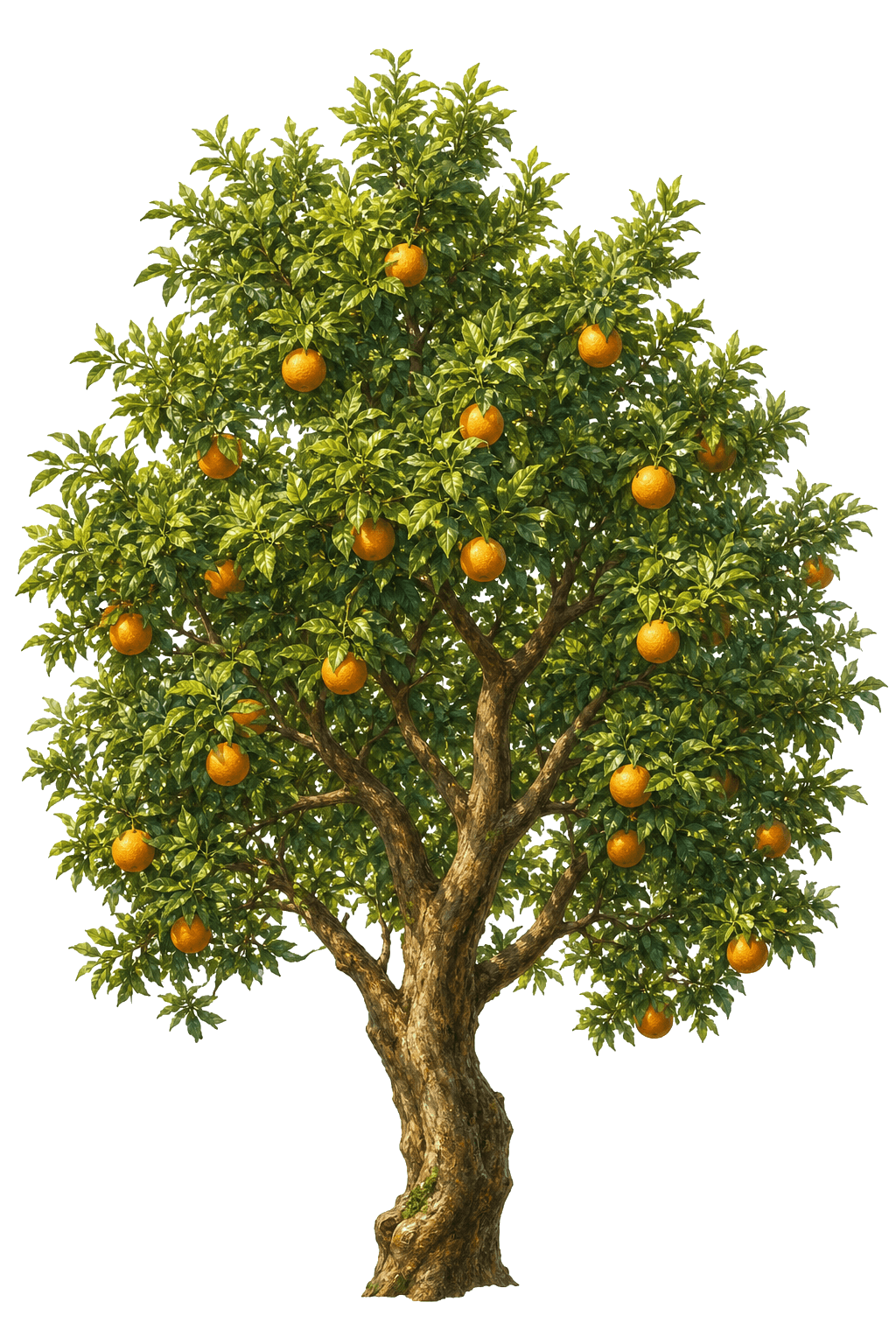 Arbre fruitier chargé — symbole des filières de Satina